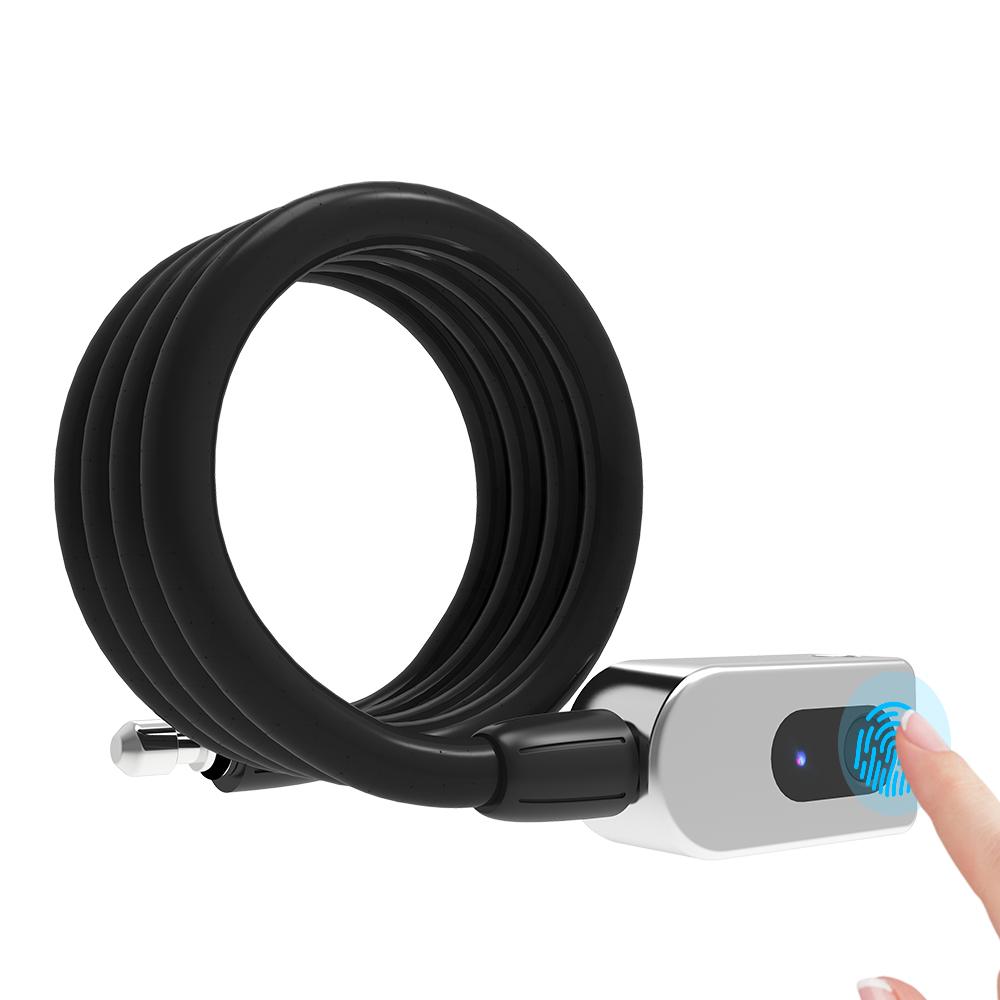 Khóa xe đạp bằng vân tay GQ10F, chống thấm nước, có thể sạc lại