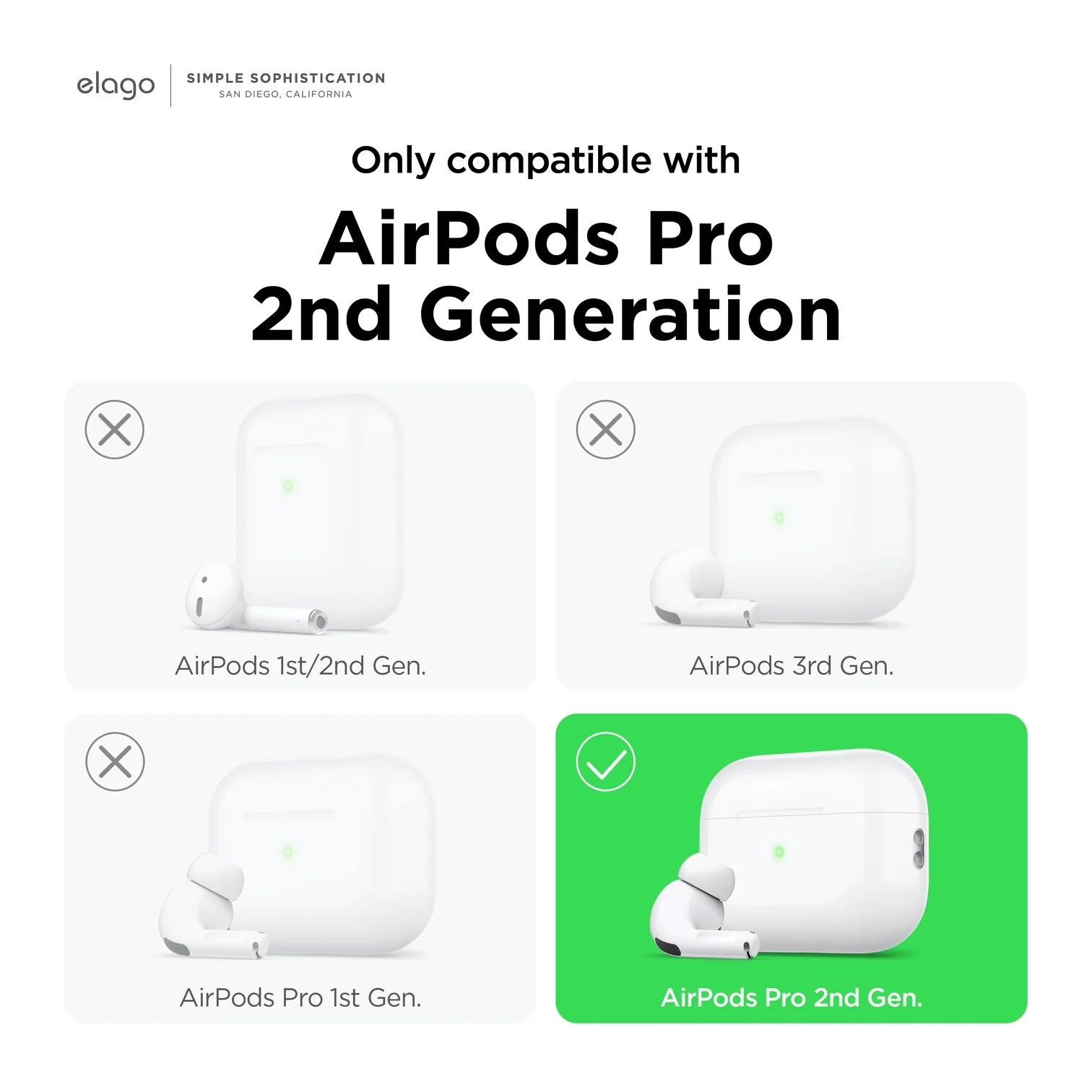 Ốp bảo vệ Elago AW5 cho AirPods Pro 2 - Hàng chính hãng