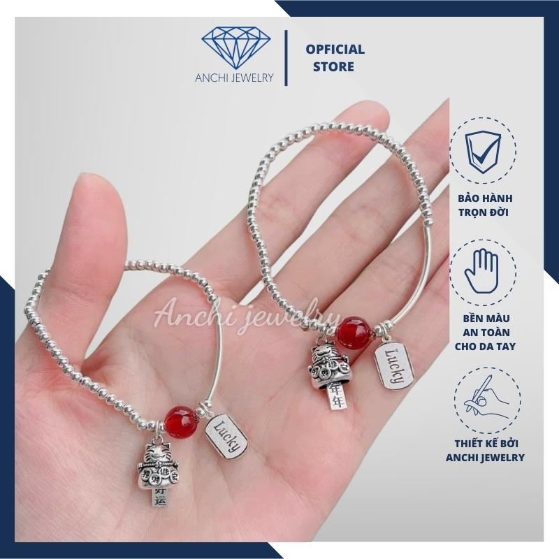 Vòng tay charm mèo thần tài, bạc thật nguyên chất. Anchi jewelry