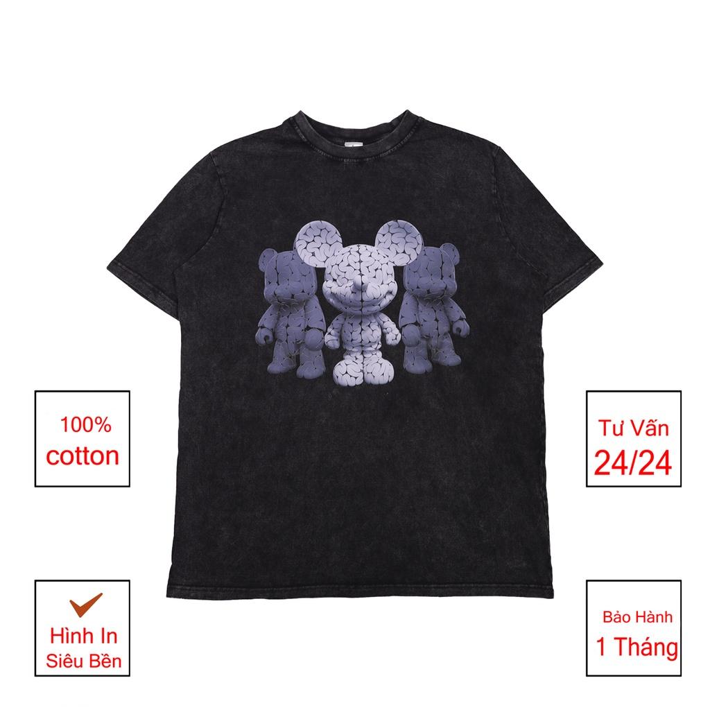 Áo thun loang Chuột tay lỡ chất liệu 100% cotton cao cấp nam nữ đều mặc được dáng unisex