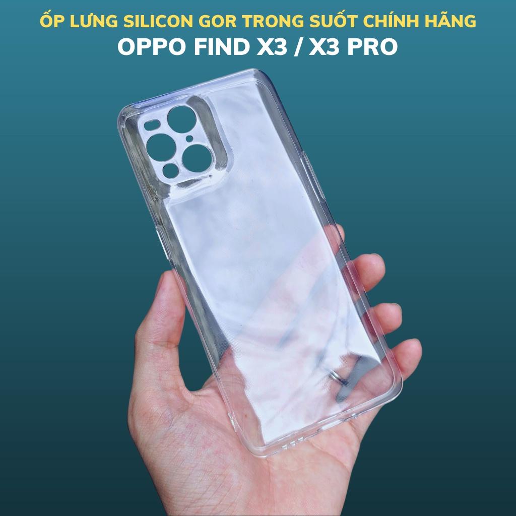 Ốp lưng find x3 x3 pro x5 x5 pro silicon trong suốt chính hãng GOR bảo vệ camera phụ kiện huỳnh tân store - Hàng nhập khẩu