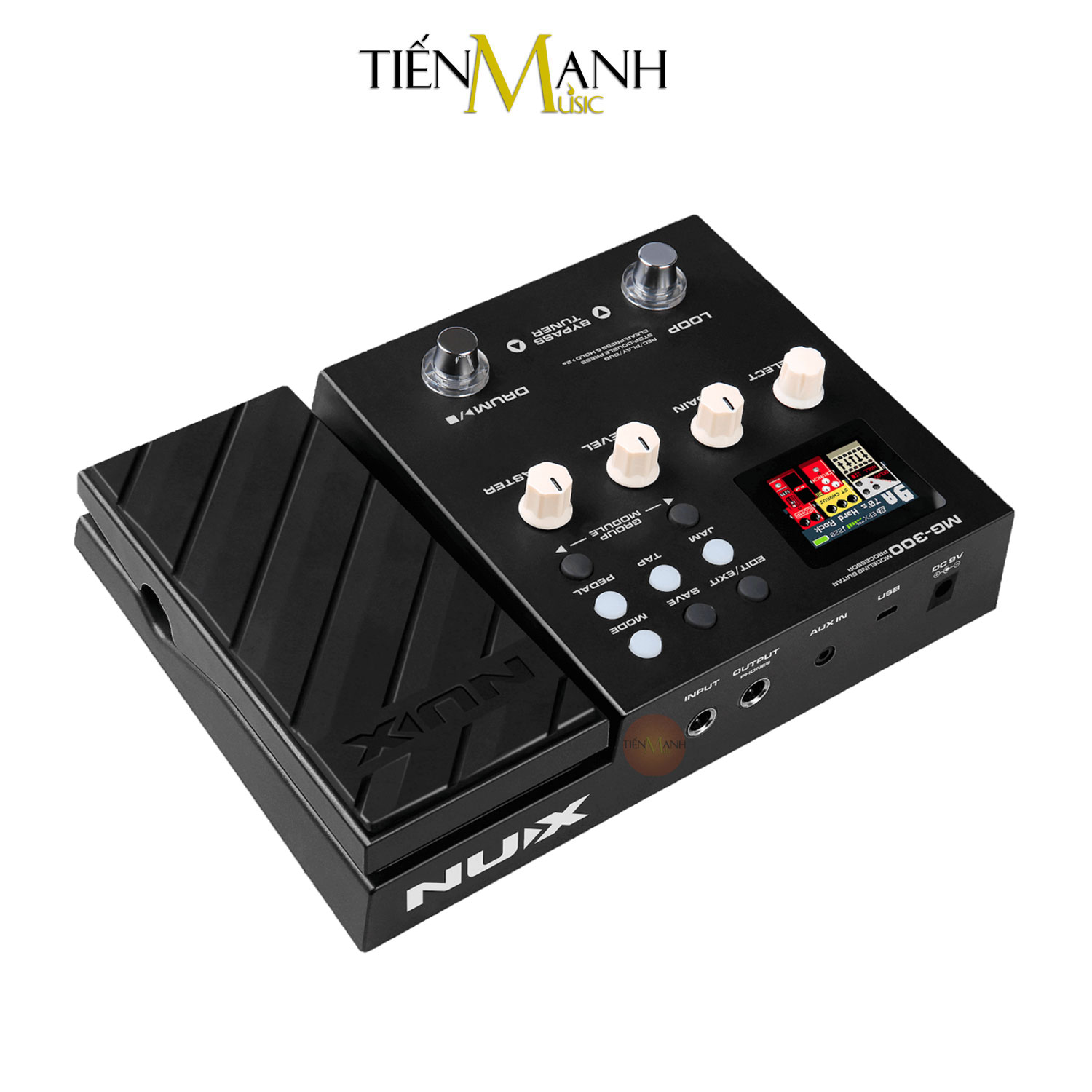 Phơ Đàn Guitar Nux MG300 Multi Effects - Bàn Đạp Fuzz Pedals MG-300 Hàng Chính Hãng - Kèm Móng Gẩy DreamMaker