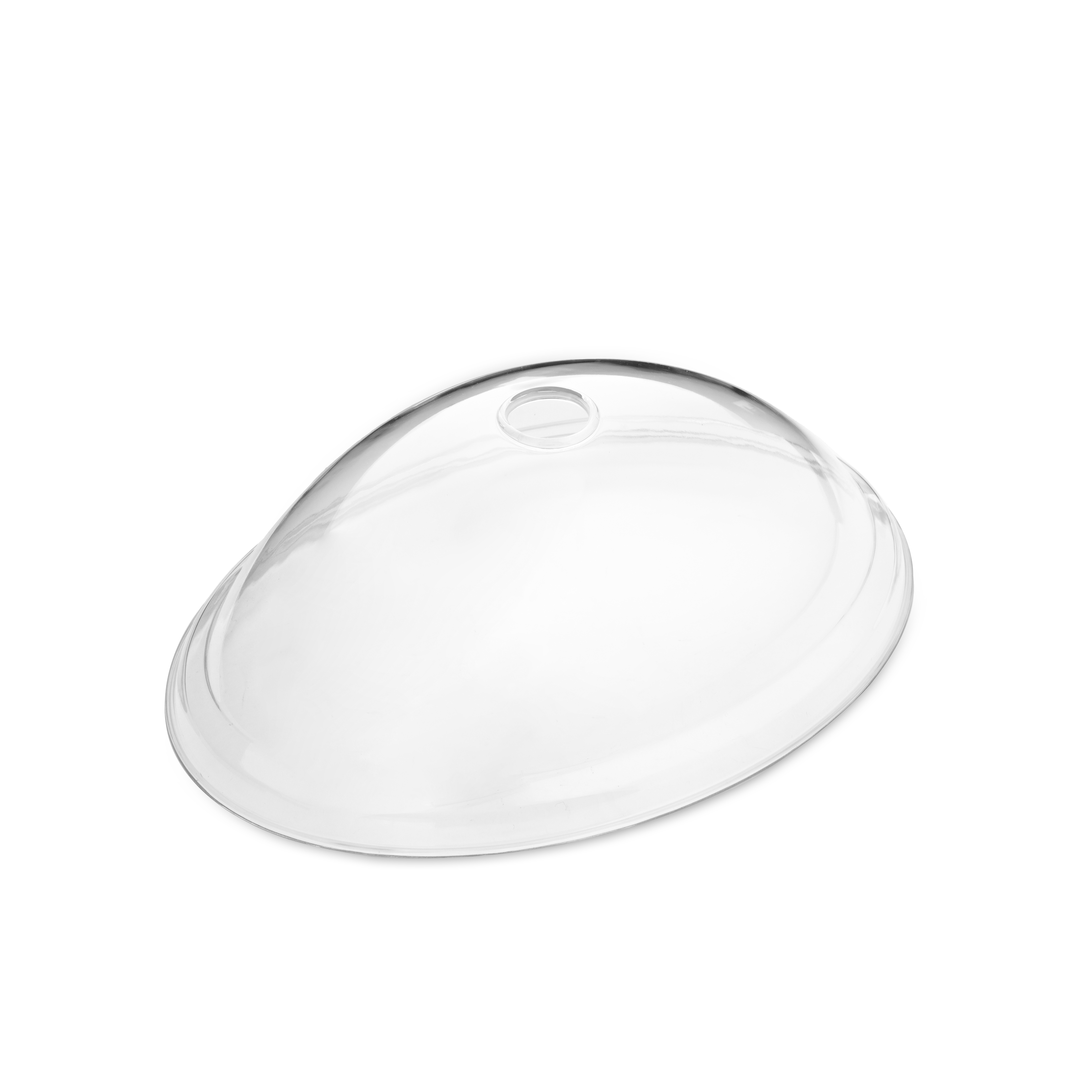 Nắp đậy thực phẩm, nắp đậy đồ ăn trên dĩa bằng nhựa cao cấp màu trắng trong hình oval- nhiều size 