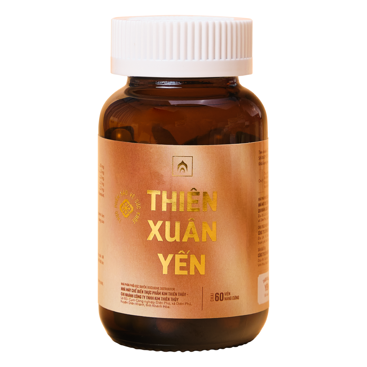 Thiên Xuân Yến - Hộp 60 Viên - Viên Nang Cứng - Nhà Yến Nha Trang - Thương Hiệu Uy Tín - Đặc Sản Nha Trang