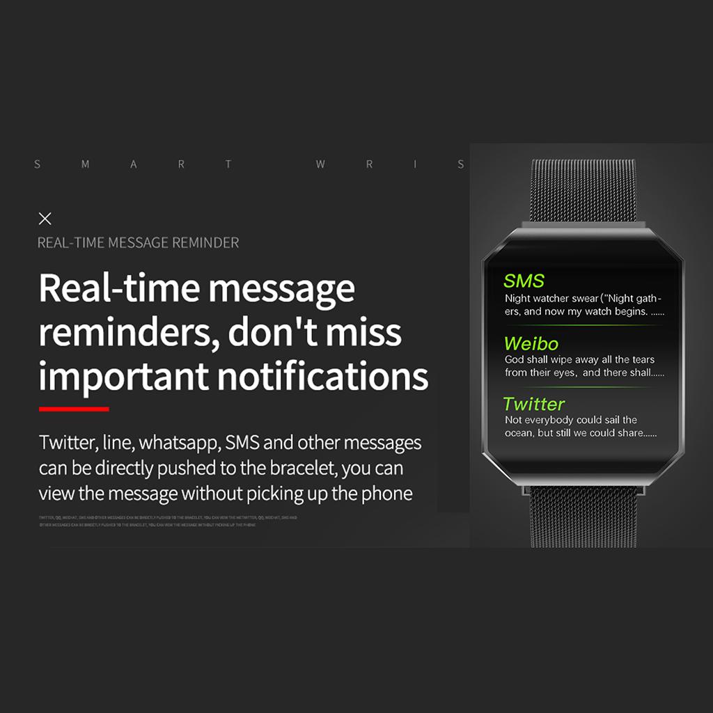 Smart Watch Fitness Bracelet Heart Rate Monitor Support for IOS 8.0