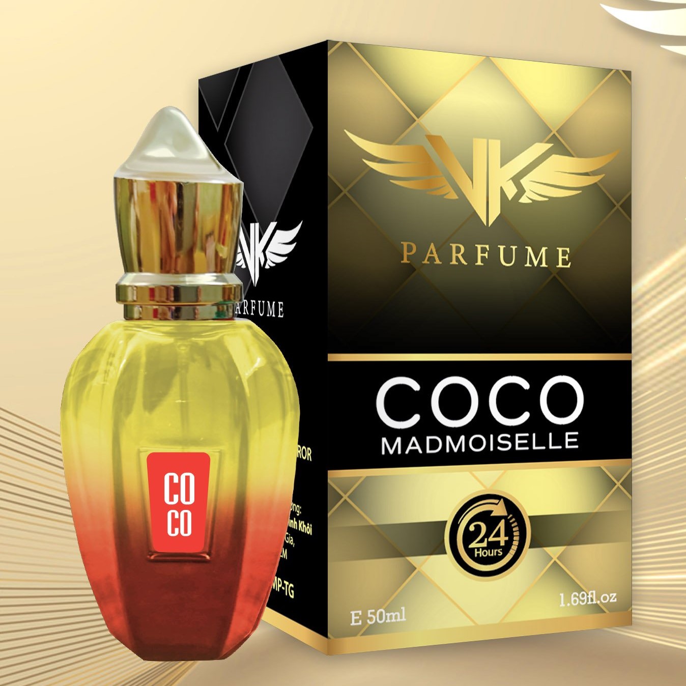 NƯỚC HOA KAT&amp;KEV COCO 50ML_SANG TRỌNG, THANH LỊCH CHO PHÁI ĐẸP (lưu hương liên tục 24h)