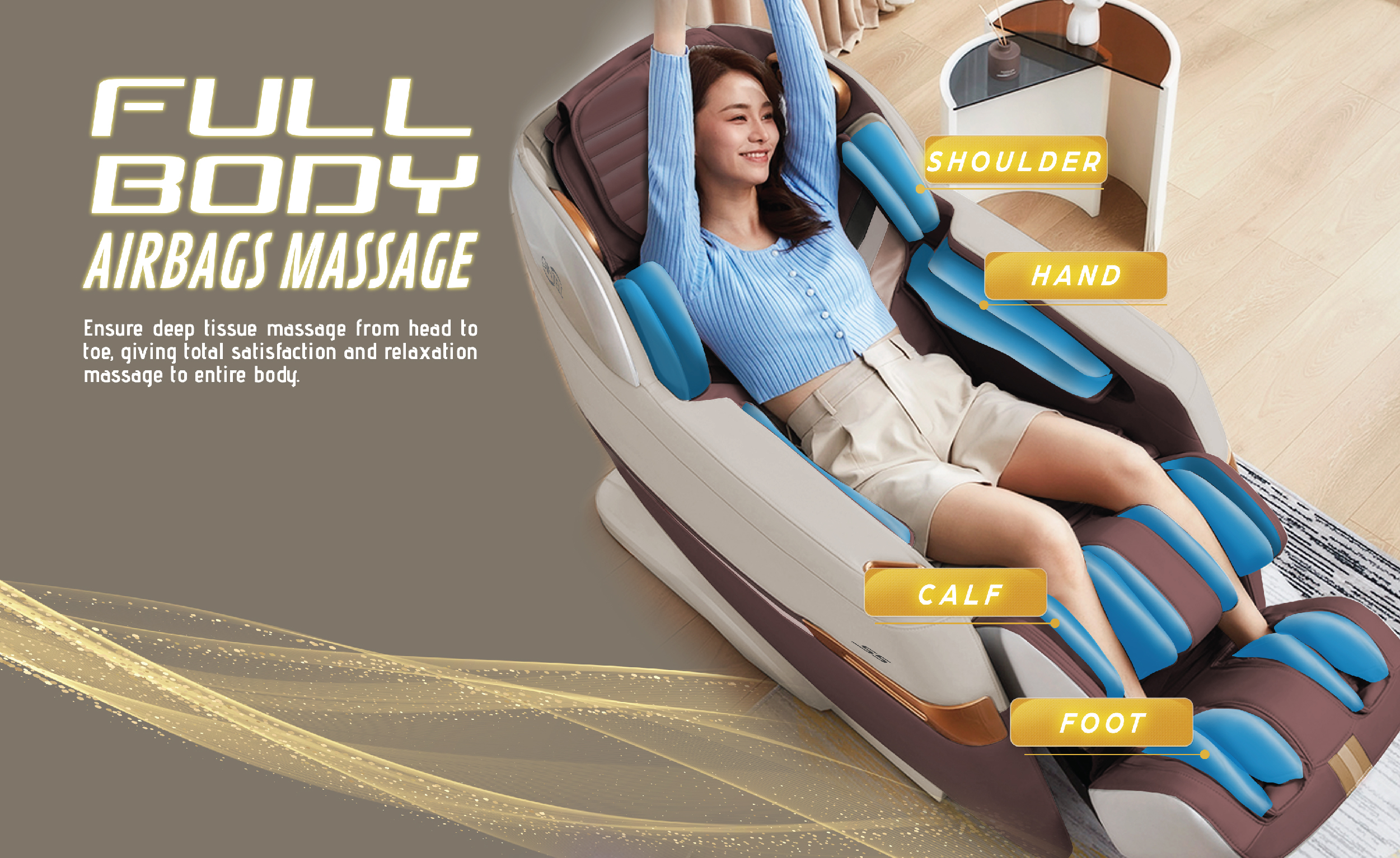 Ghế Massage Toàn Thân S5 SuperChair | 3 năm bảo hành chính hãng