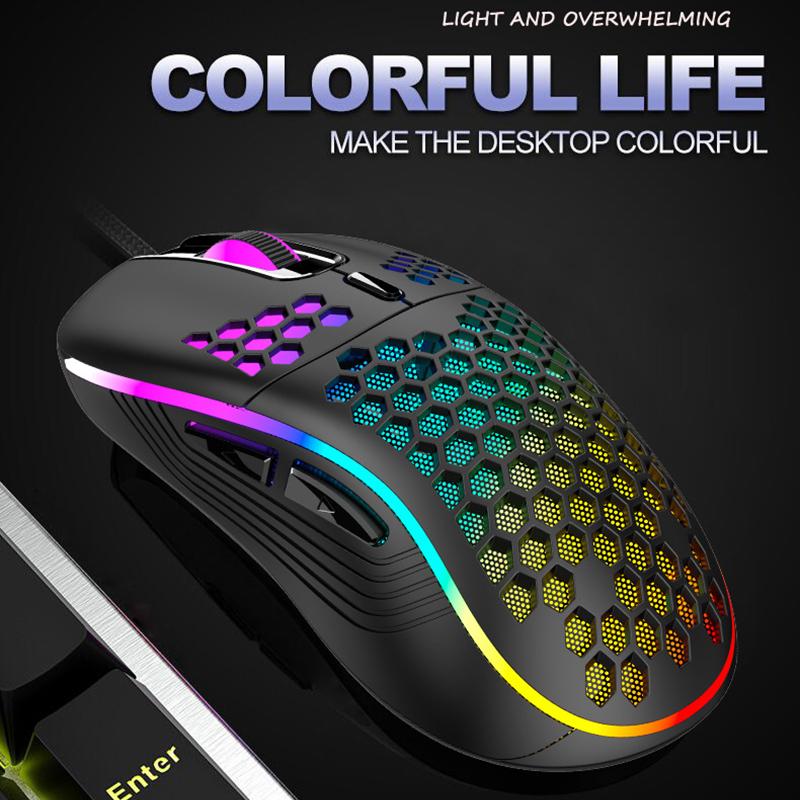 Có Dây LED Chuột Chơi Game 7200 DPI USB Ergonomic Mause Chuột Máy Tính Game Thủ Với Cáp Cho Máy Tính Laptop RGB Chuột Quang có Đèn Nền