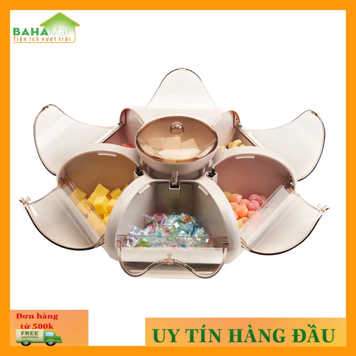 KHAY HOA SEN ĐA NĂNG - KHAY MỨT TẾT  BAHAMAR  là khay đựng đồ đa năng có thể đựng đồ ăn vặt hàng ngày hoặc làm khay mứt tết rất đẹp và tiện sử dụng