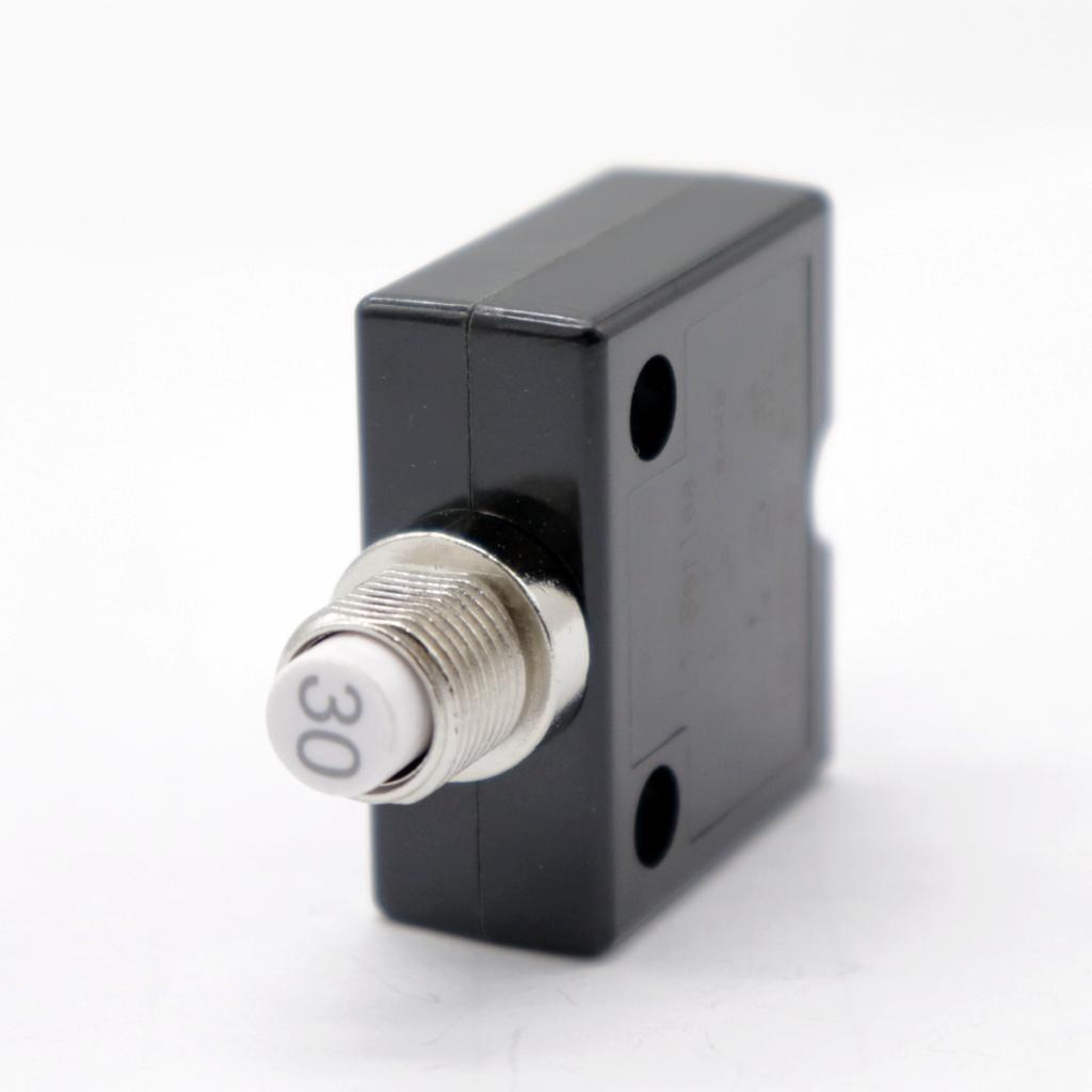 2x 30Amp Push Button Manual Reset Thermal Circuit Breaker Overload Switch