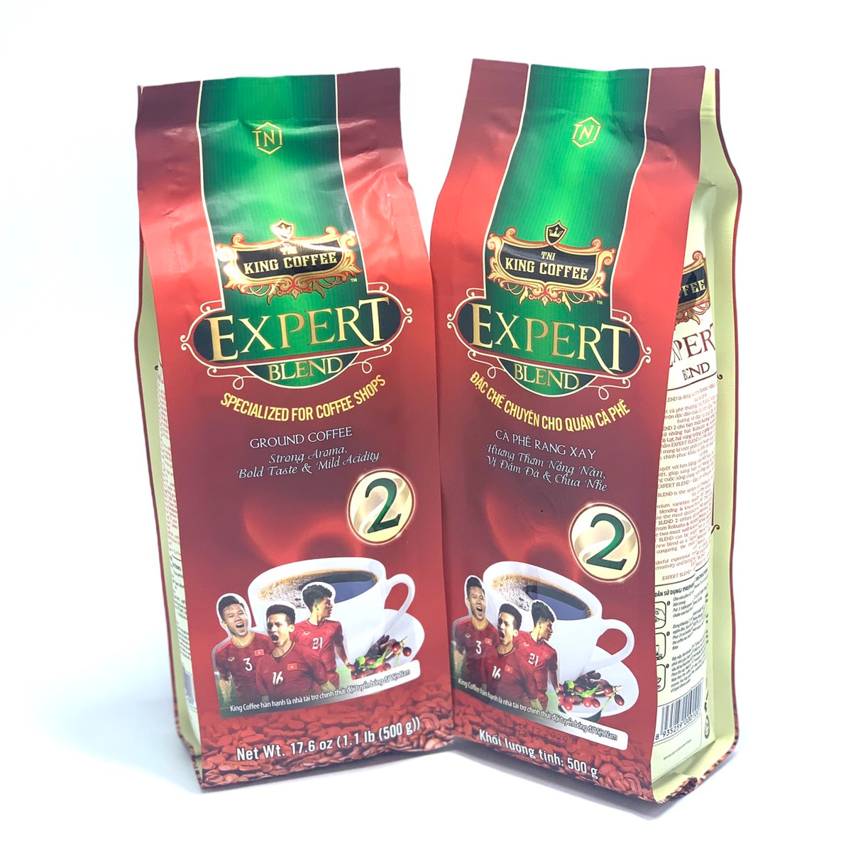 Combo 2 Gói Cà phê Rang Xay EXPERT BLEND 2 King Coffee( Bịch 500gam)