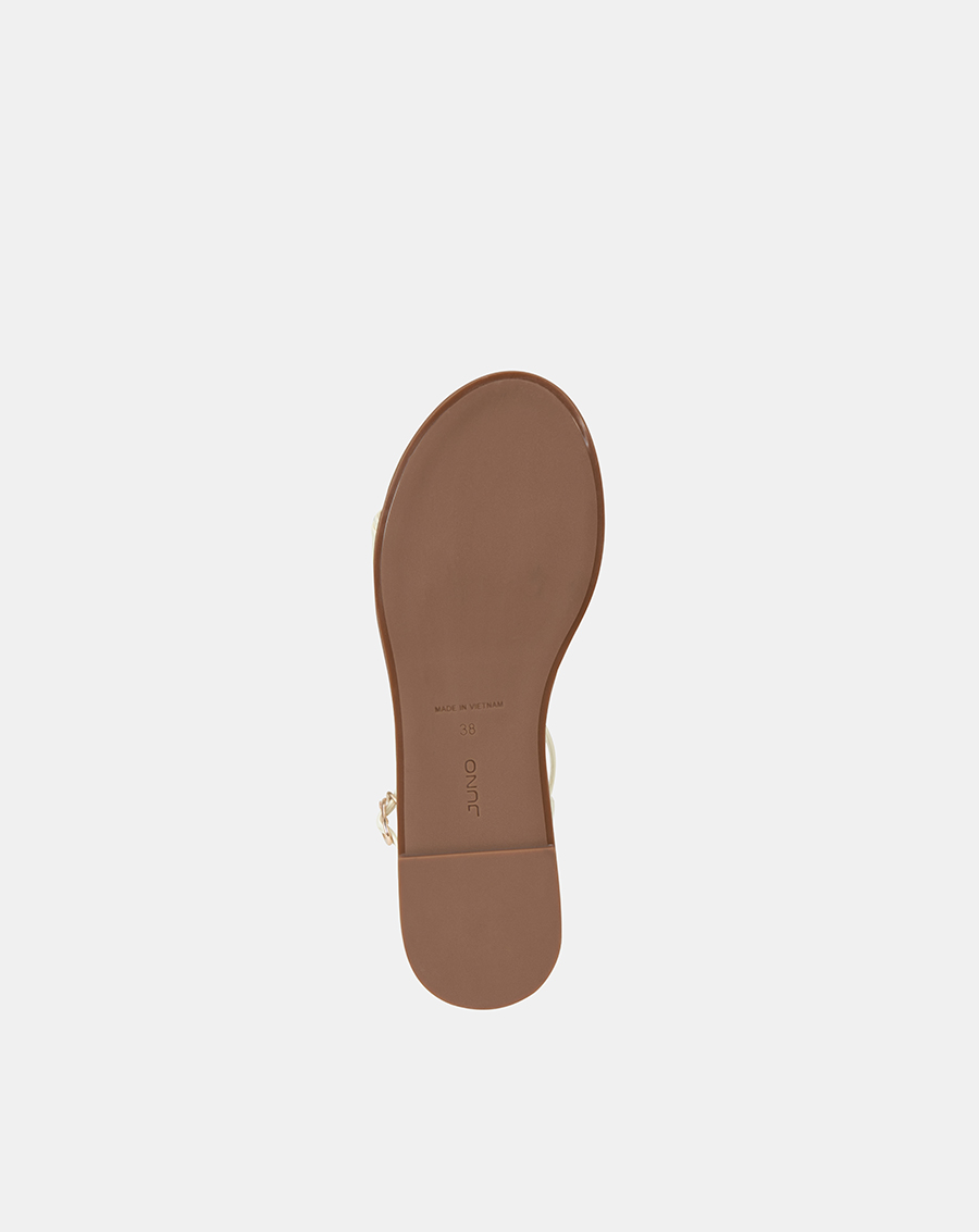 Giày Sandal Nữ 3cm Thời Trang JUNO Bệt Trang Trí Khoá SD03068