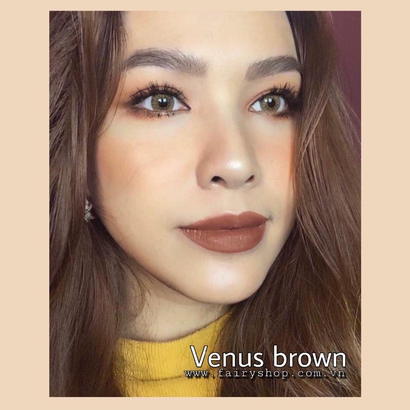 Áp tròng Venus Brown 14.0 - Kính Áp Tròng FAIRY SHOP CONTACT LENS - độ 0 đến 6