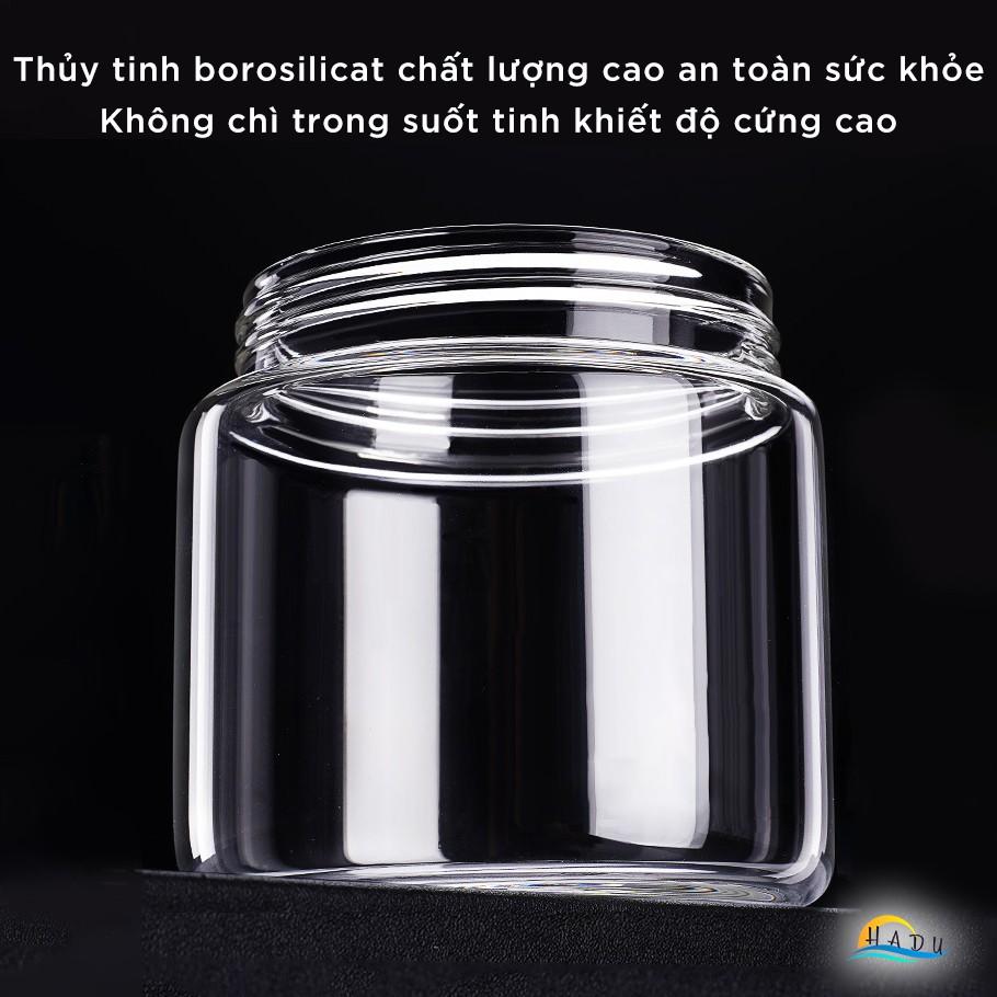 Bộ Đựng Gia Vị Nhà Bếp Thủy Tinh Cao Cấp Nắp Inox 304 Kèm Thìa Đạt Chất Lượng Đức SSGP