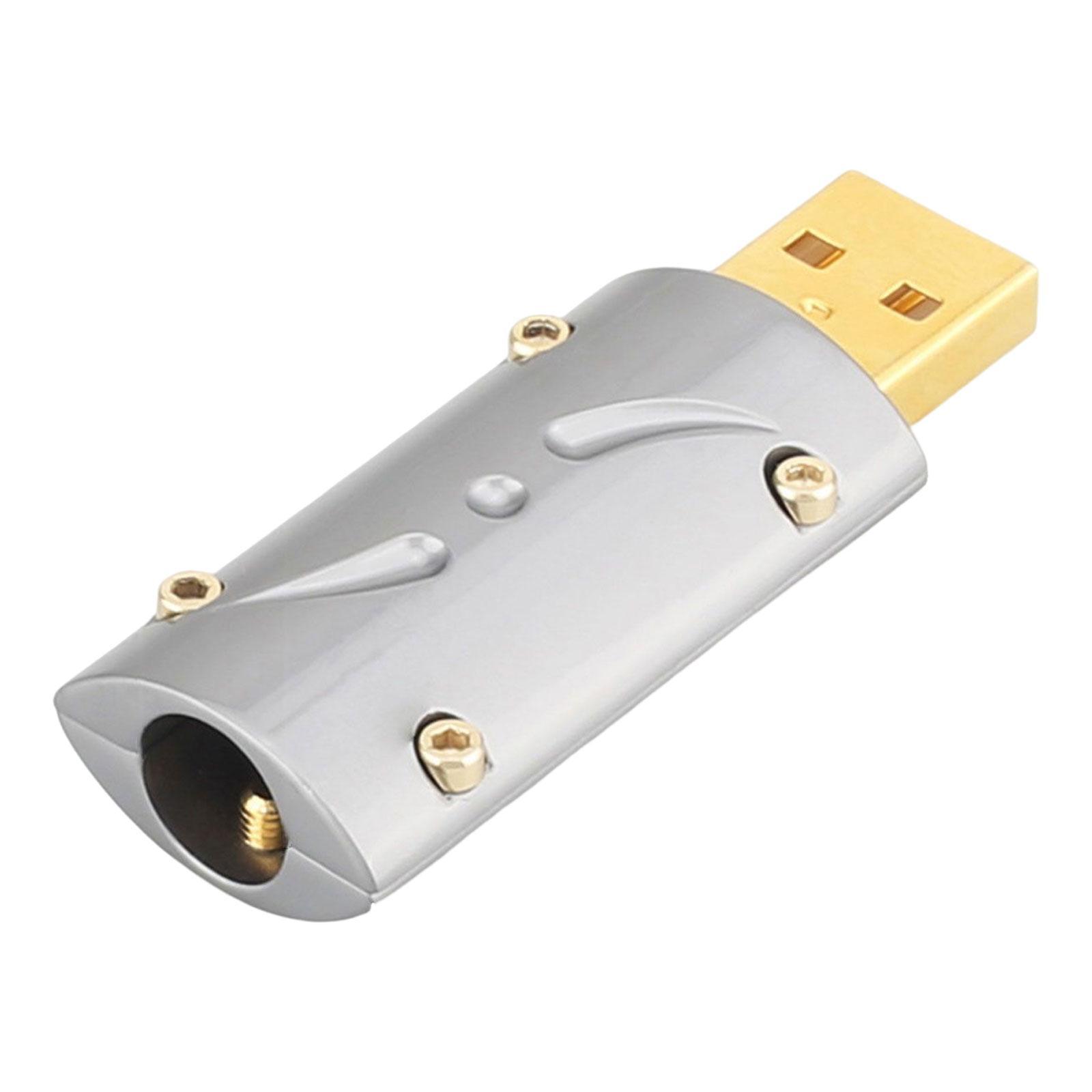 Male Plug Connector USB2.0 Male Connector Rewireable for DIY Data Cable