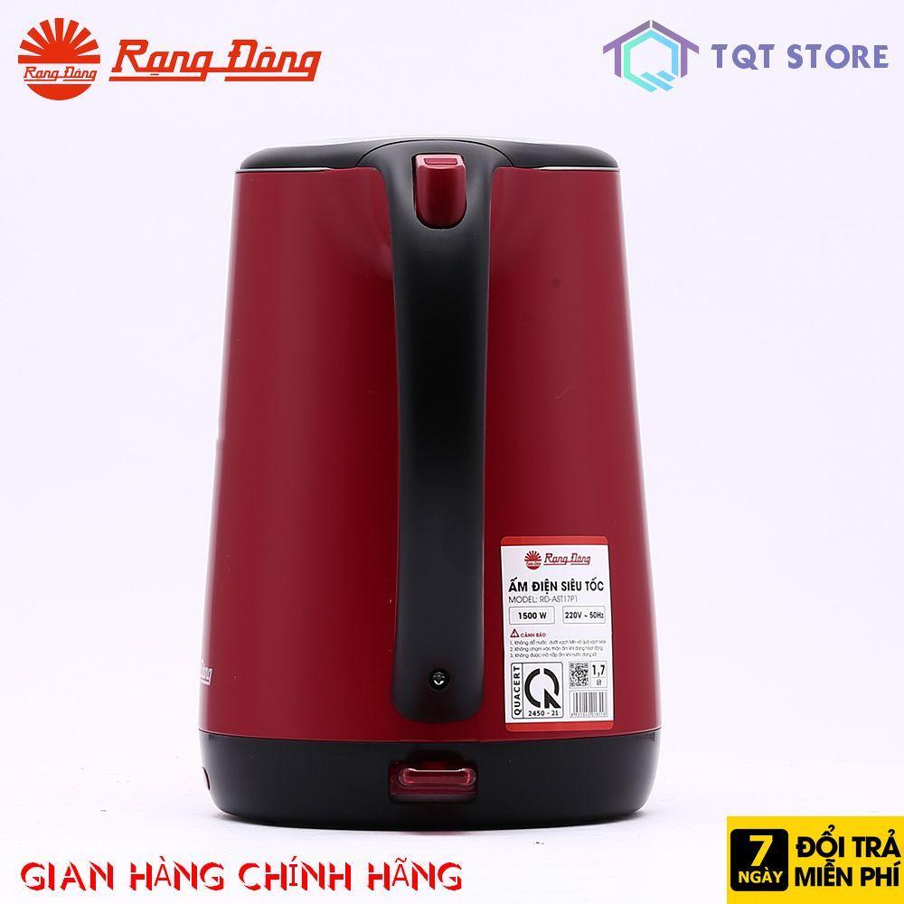 Ấm điện siêu tốc Rạng Đông RD AST17 P1, dung tích 1.7 lít, Inox 304 cao cấp, cam kết hàng chính hãng, bảo hành 12 tháng