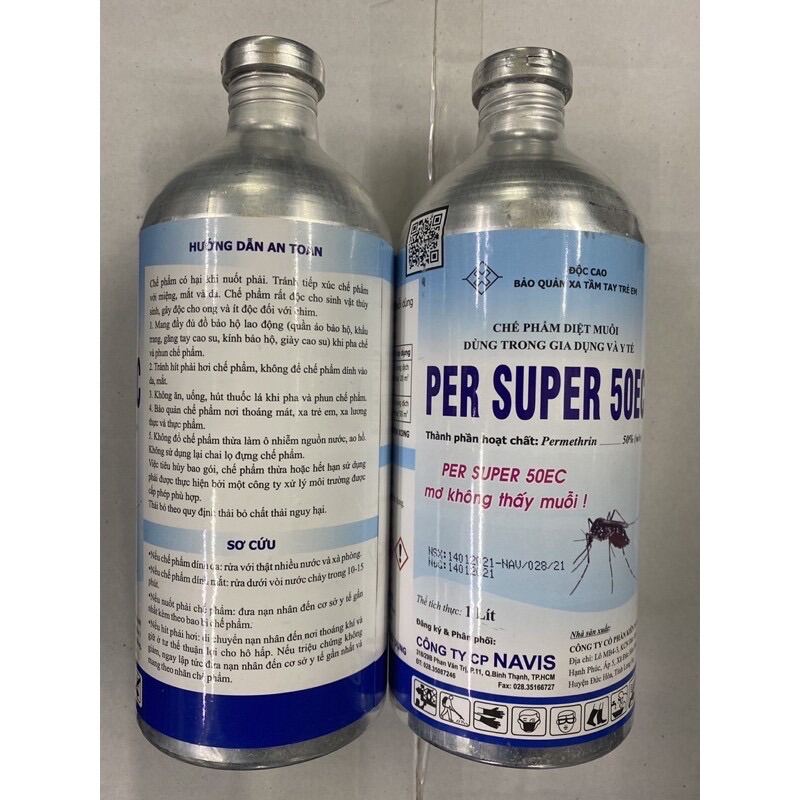 PER SUPER Thuốc Diệt Côn Trùng Sâu Bọ, Ruồi Muỗi Kiến Gían Chai 1000ml, Xuất Xứ Ấn Độ