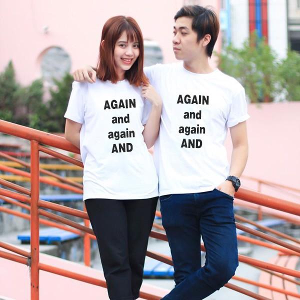 Áo Đôi Nam Nữ Unisex AGAIN and Siêu Đẹp