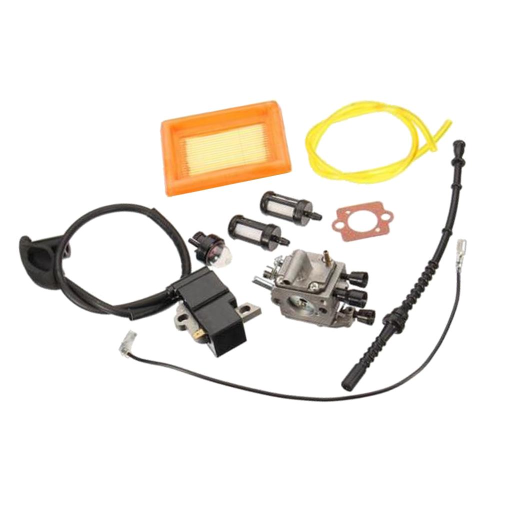 Carburetor Ignition Coil Air Filter Fuel Line for FS120 FS250 R