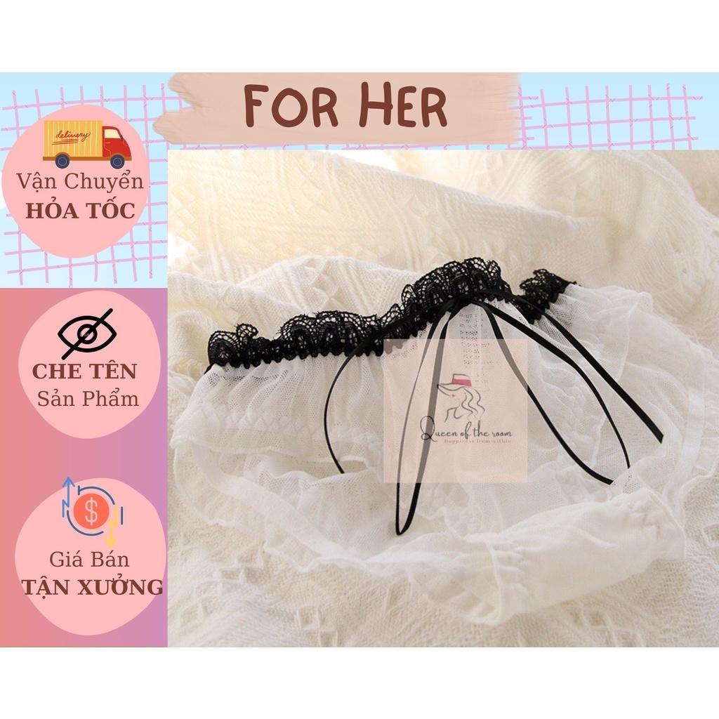 Quần lót ren nữ phối nơ cao cấp size M
