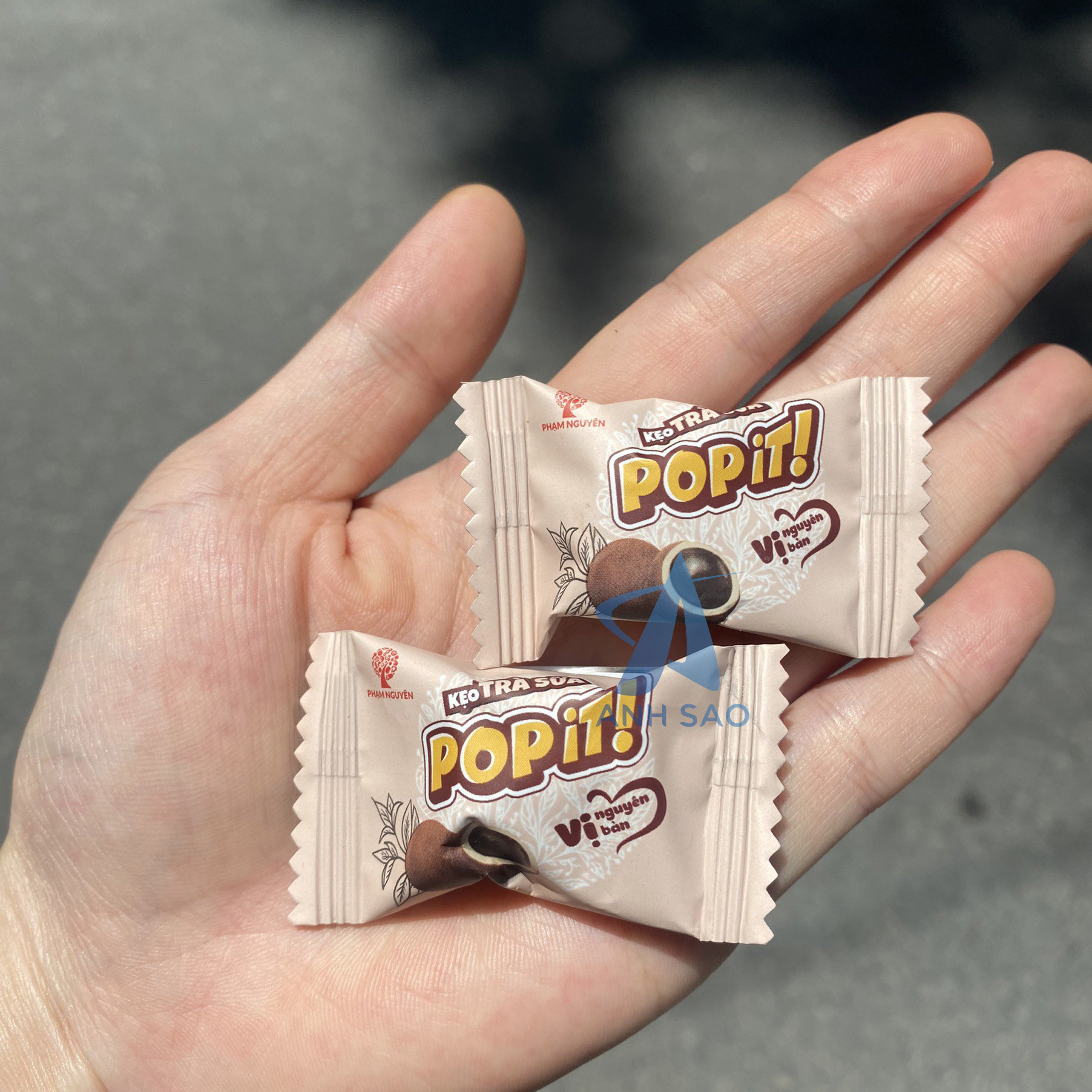 Combo 5 gói Kẹo trà sữa trân châu Popit Phạm Nguyên 36g