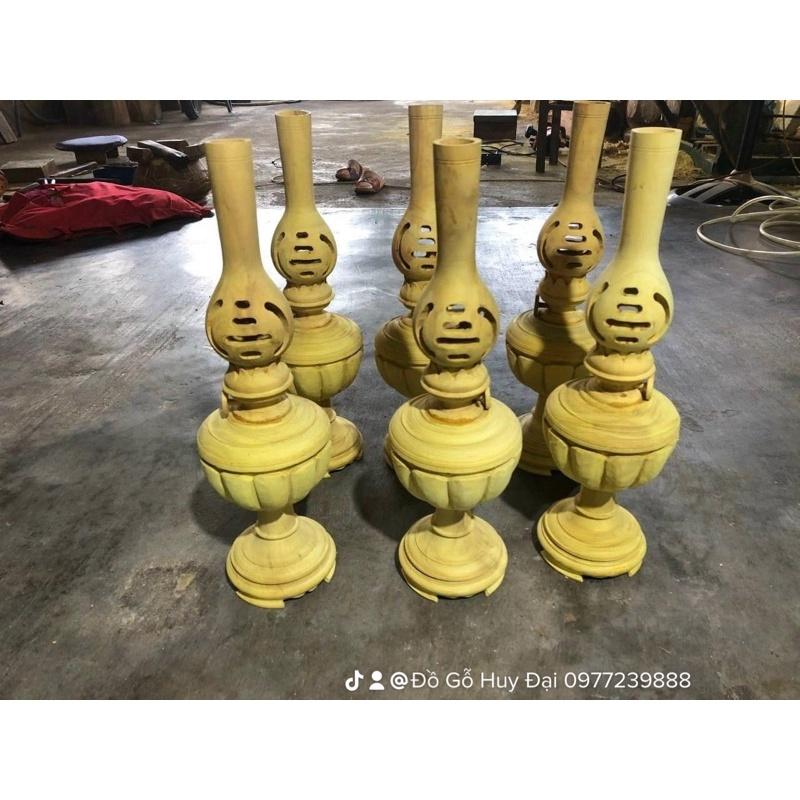 Đèn thờ bằng gỗ mít ta 50cm