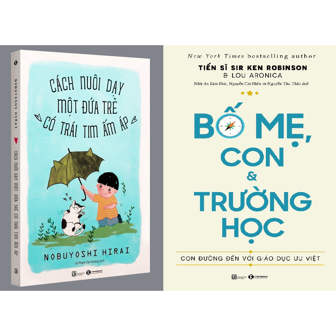 Combo Sách - Bố Mẹ, Con & Trường Học + Cách Nuôi Dạy Một Đứa Trẻ Có Trái Tim Ấm Áp