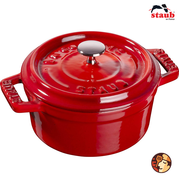 Nồi gang tròn Staub 14 cm – Màu đỏ cherry