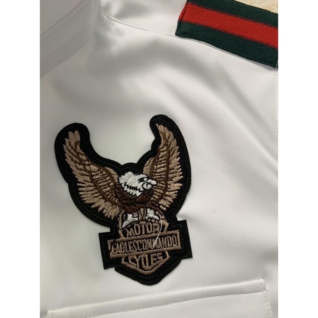 Áo Sơ Mi Nam Kaki Thêu Logo US ARMY EAGLE Cao Cấp
