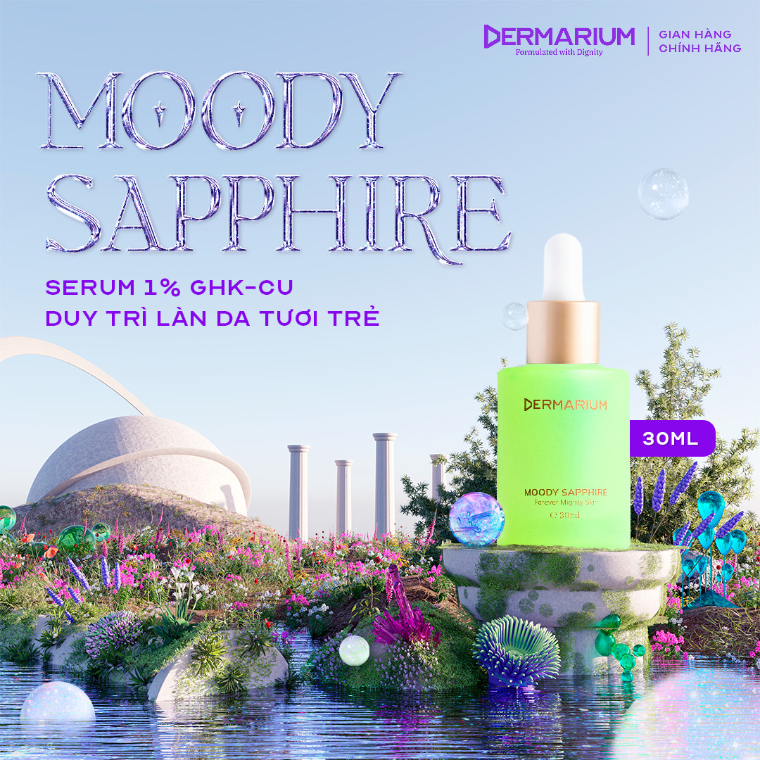 Serum (Tinh Chất) Đồng Chống Lão Hóa Moody Sapphire Dermarium