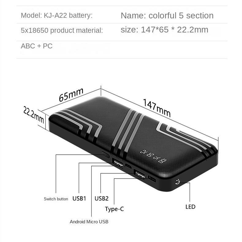 Pin sạc dự phòng TZUZL 2.1A 10000mAh tiện dụng