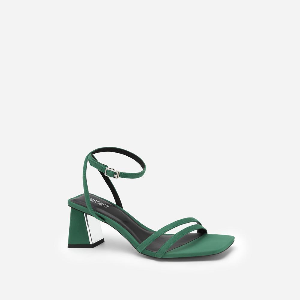 Vascara Giày Sandal Ankle Strap Quai Đôi Nubuck - SDN 0728