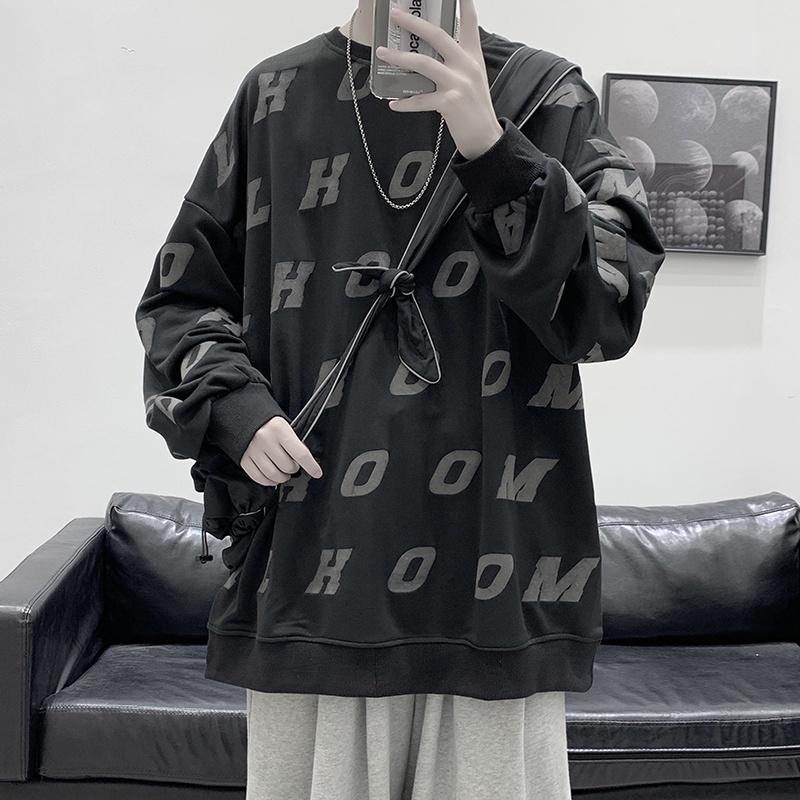 Áo sweater dáng rộng phong cách Harajuku Nhật Bản thời trang xuân thu xu thế mới 2021 dành cho nam giới