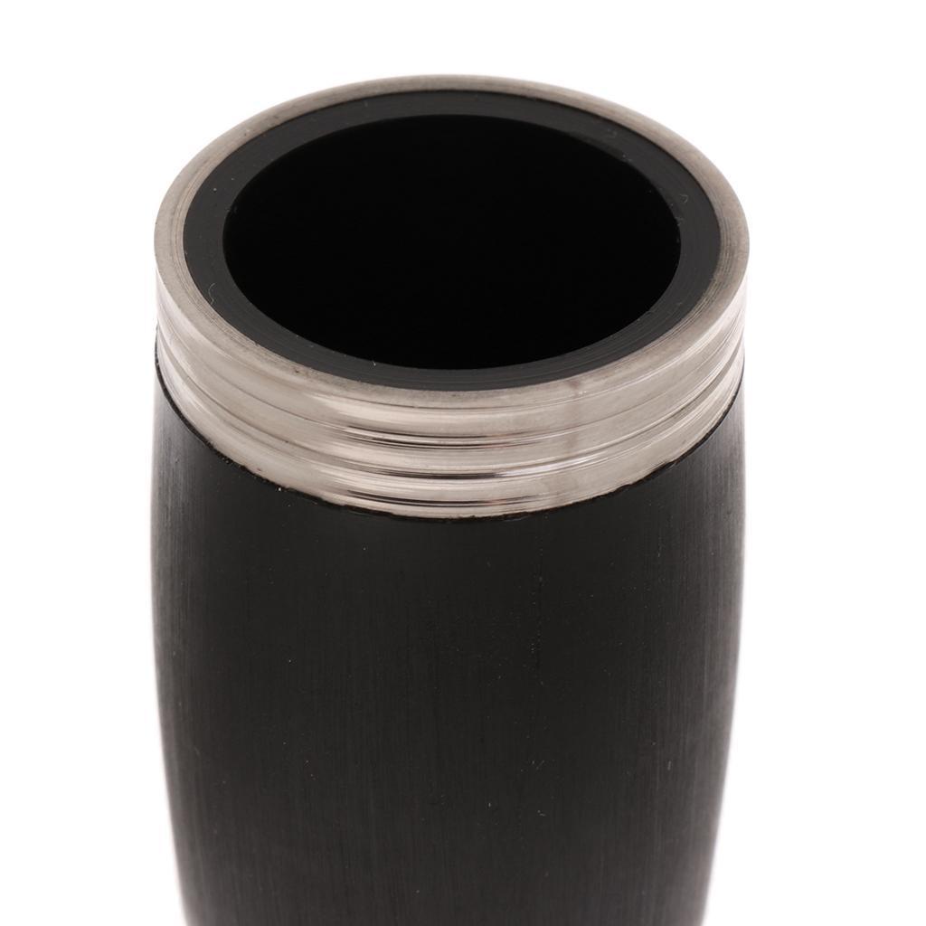 Pack of 2 Adjustable Barrels Pitch Pipes Black for Bb Clarinet Accessory