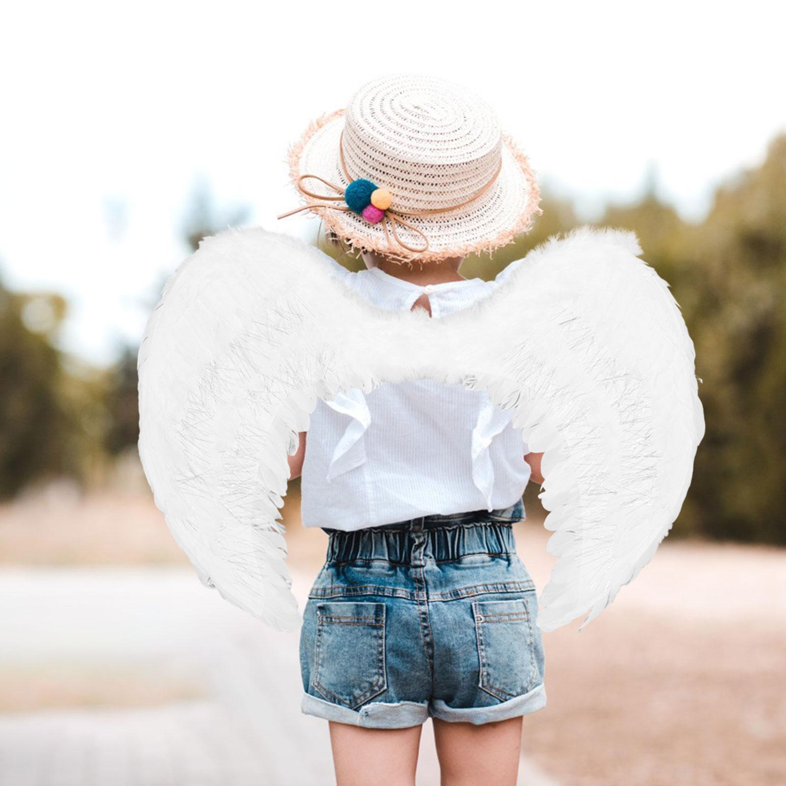 Angel Wing Costume with Elastic Shoulder Straps Decorative Wedding for Kids