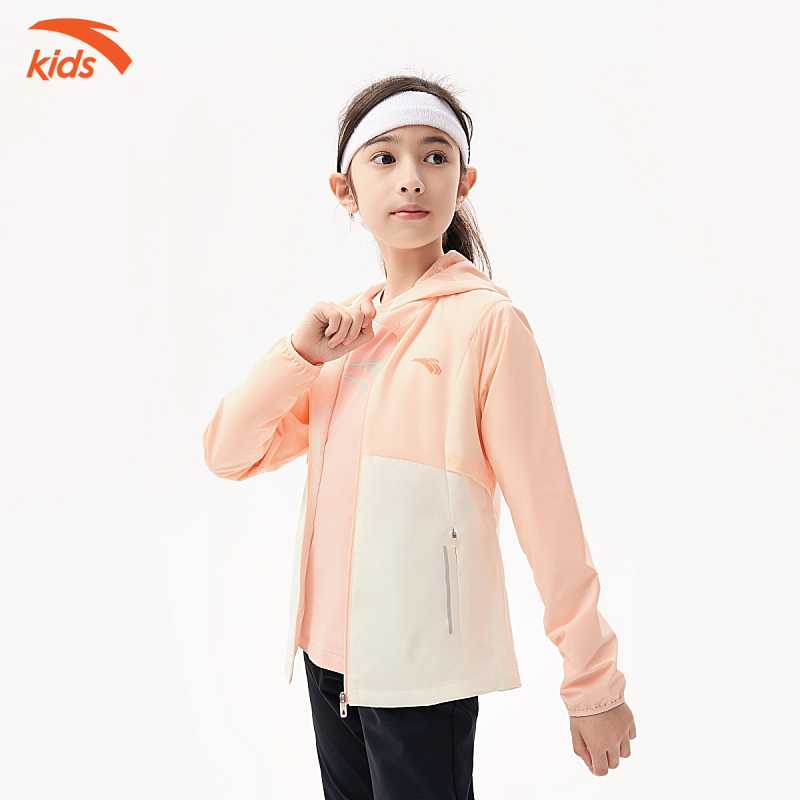 Áo khoác gió bé gái Running Girl Anta Kids W362335660