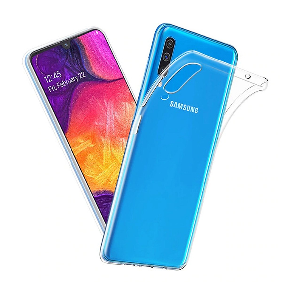 Ốp lưng silicone dẻo trong suốt dành cho Samsung Galaxy A50