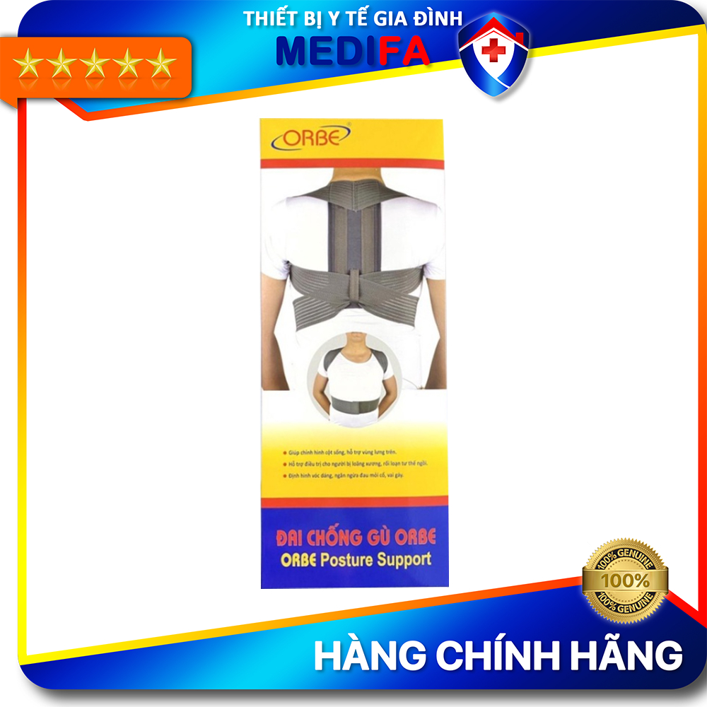 Đai Chống Gù Orbe Người Lớn - M Số Đo Vùng Chân Ngực 65Cm - 80Cm