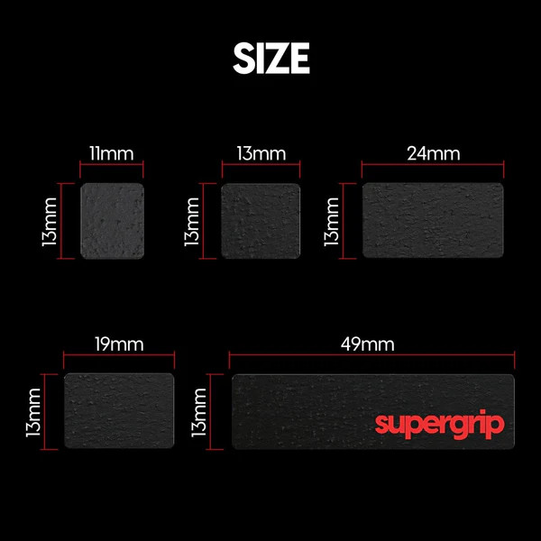 Miếng dán chống trượt Pulsar Supergrip - Universal Keyboard Grip Tape Precut Sheet - Hàng Chính Hãng