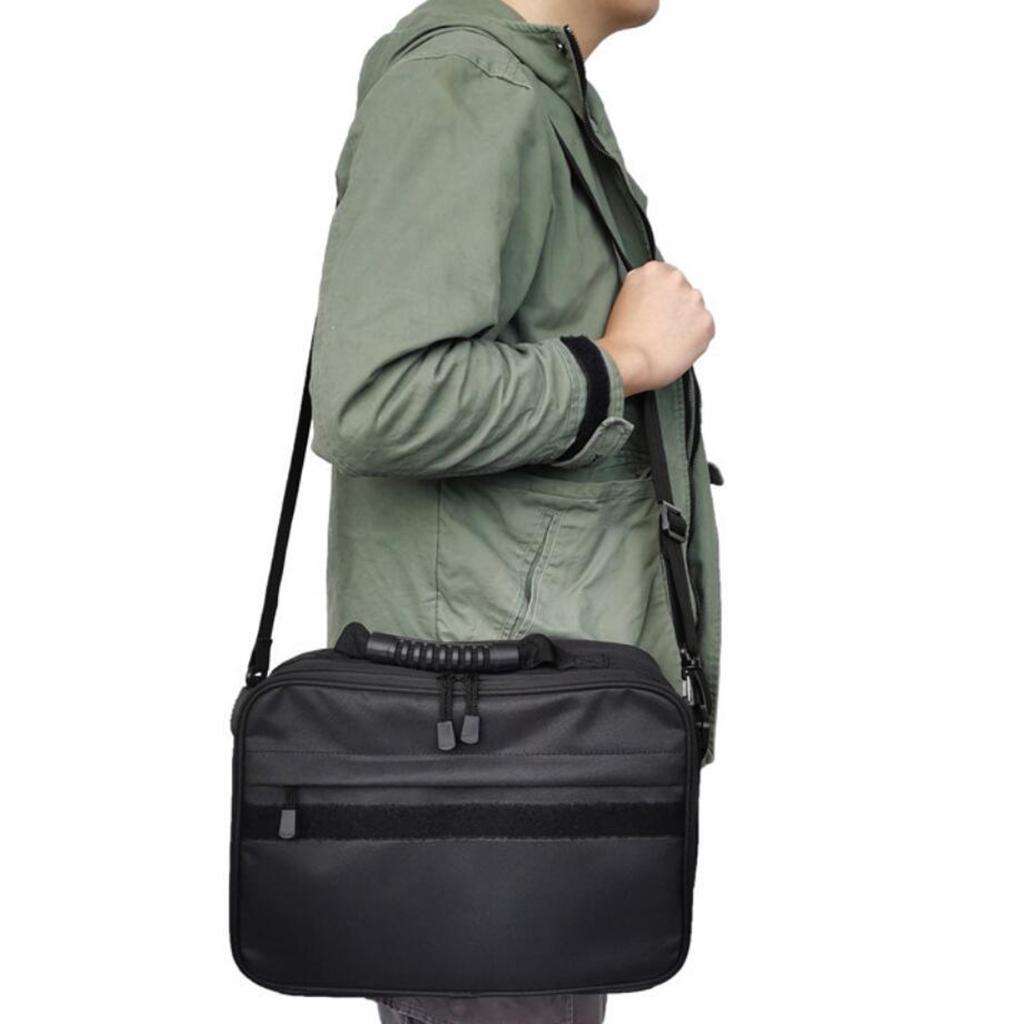 Fishing Reel Storage Bag Large Lure Line Hook Gear Box Tackle Case Holdall Black