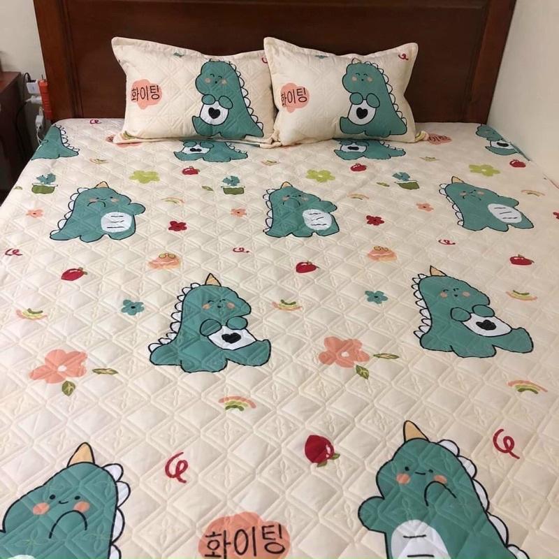 Ga trải giường - Ga chun trải giường trần bông dày dặn chắc chắn chất liệu cotton poly đủ cỡ được chọn mẫu