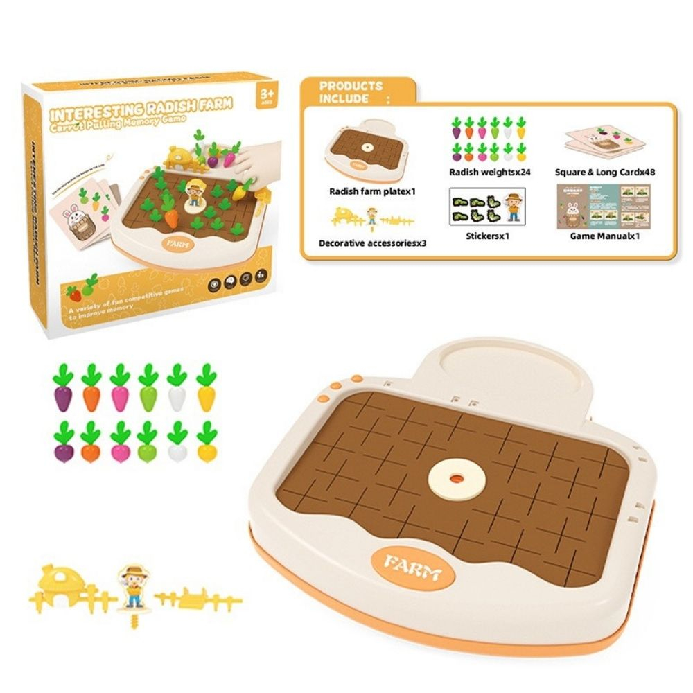 Đồ Chơi Lắp ghép Nhổ Củ Cải Giáo Dục Sớm Cho Trẻ Luyện Kỹ Năng Cầm Nắm Và Đếm Số, Bộ Nhổ Cà Rốt Nông Trại, Đồ chơi Đếm Montessori, Trò chơi thu hoạch nông trại rau củ vui nhộn, Đồ chơi Khu vườn
