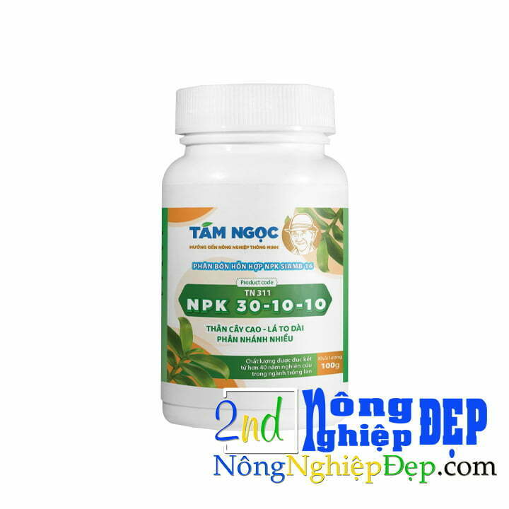 Phân NPK 30-10-10 Tám Ngọc 100g