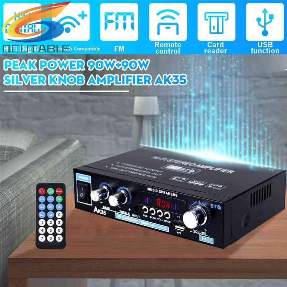 Bộ Khuếch Đại Âm Thanh Bluetooth AK35 HiFi Có Cổng USB TF RCA