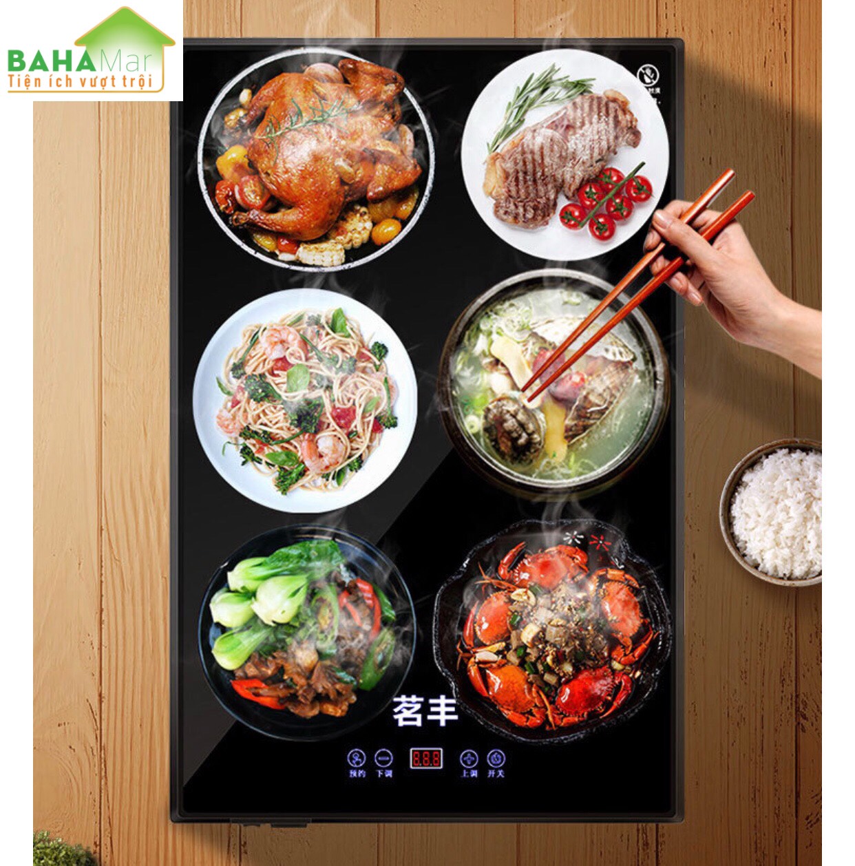 MÂM ĐIỆN THÔNG MINH CÁCH NHIỆT LÀM NÓNG GIỮ ẤM THỨC ĂN BAHAMAR cho bữa ăn hoàn hảo đảm bảo chất lượng ngon lành đến cuối bữa