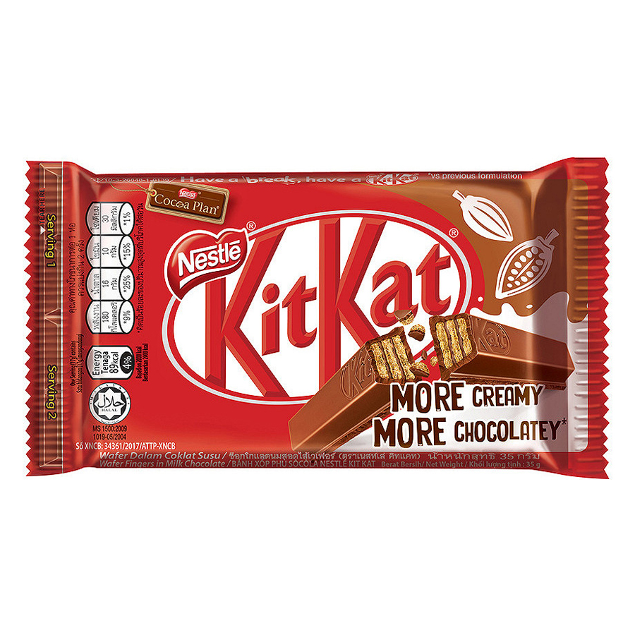 Hộp 24 Thanh Chocolate KitKat 4F Thanh 35g