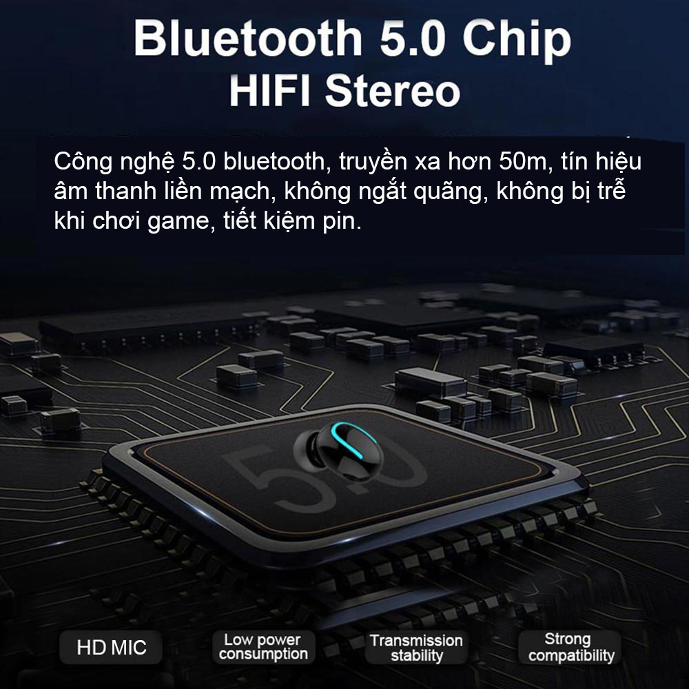 Tai nghe nhạc hai tai chất cao buetooth 5.0 Q32 S