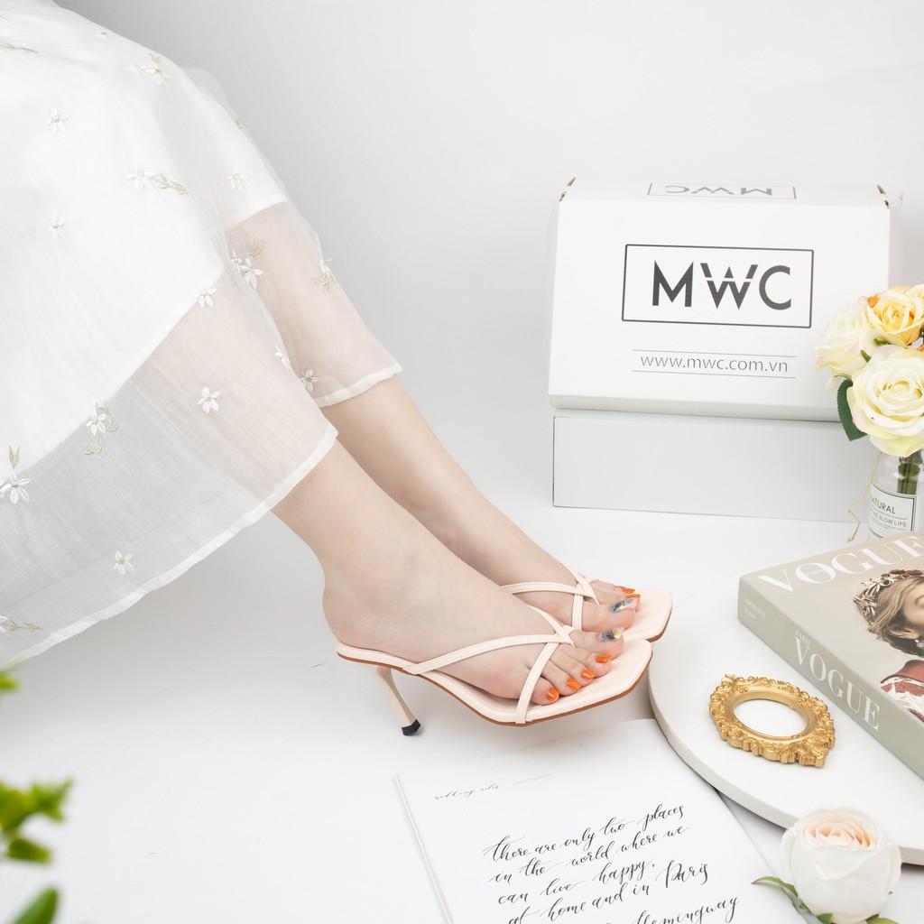 GUỐC CAO GÓT NỮ MWC - MŨI VUÔNG GÓT NHỌN CAO 5CM - CAO GÓT PHỐI DÂY SIÊU XINH - CAO GÓT XỎ NGÓN-NUCG-3963