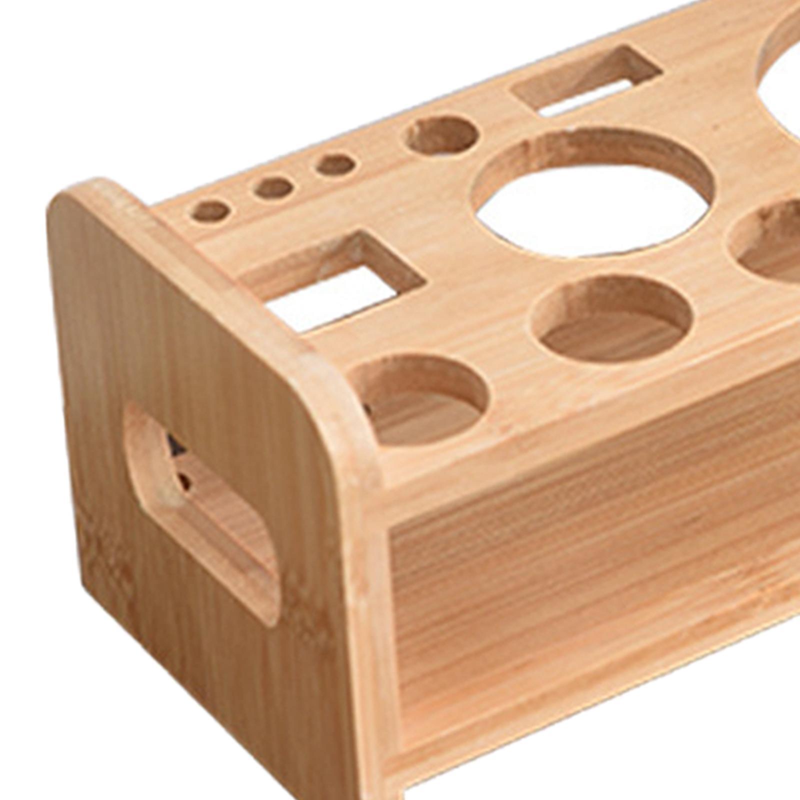 Bartending Tool Stand Wooden Durable Cocktail Shaker Bartender Stand for Bar