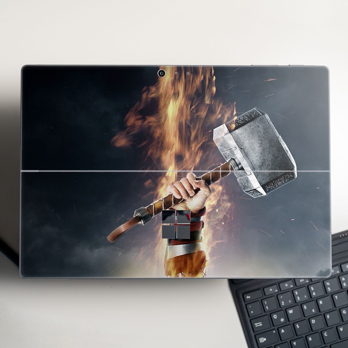 Skin dán hình Mjolnir - Avenger - avgl071 cho Surface Go, Pro 2, Pro 3, Pro 4, Pro 5, Pro 6, Pro 7, Pro X